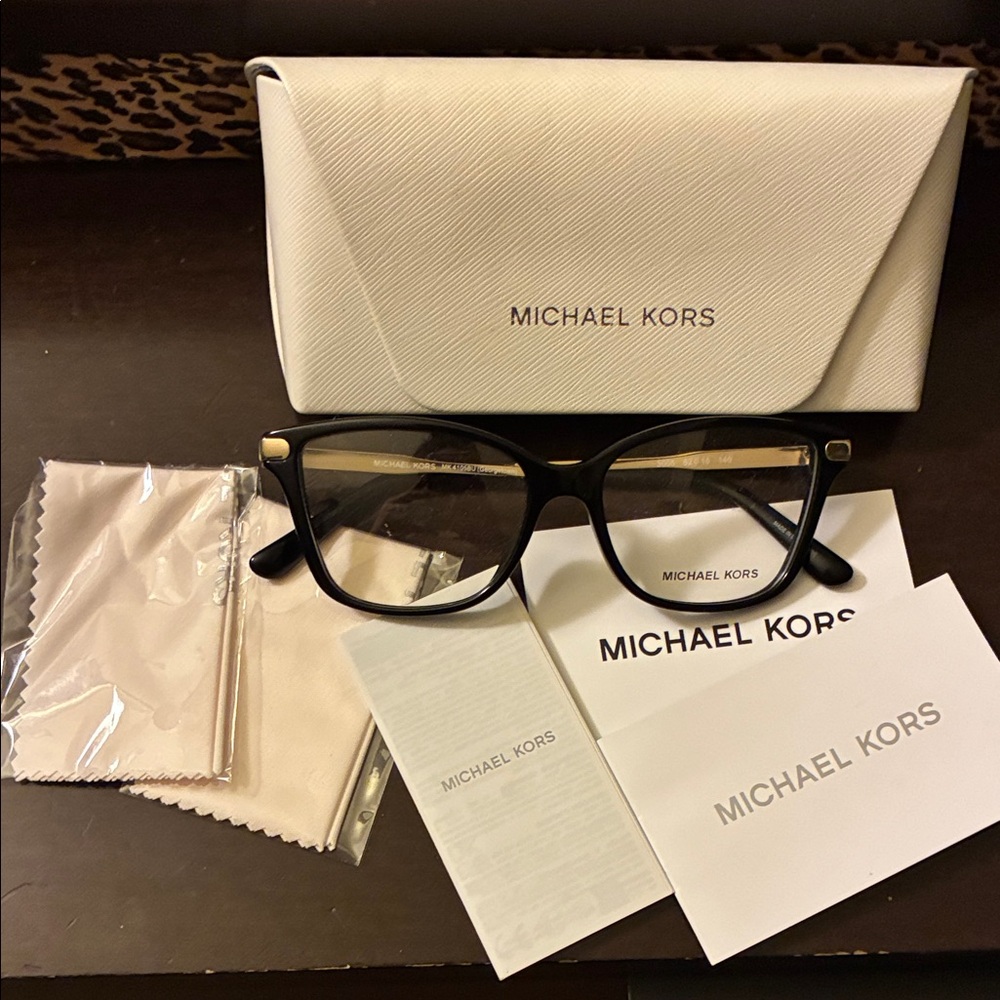 NEW Michael Kors Black and Gold Glasses - Picture 3 of 7
